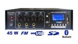 Rozhlasová ústredňa PA450BE/MP3/FM/BT/IR